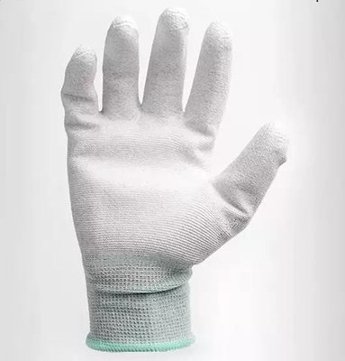دستکش های Finger ESD Anti Static Top Fit با روکش فیبر کربن PU برای ساختمان کامپیوتر