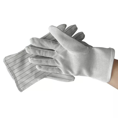 دستکش ایمنی با روکش PU ESD رنگ خاکستری مشکی دستکش کار تنفسی