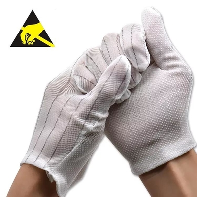 دستکش ایمنی با روکش PU ESD رنگ خاکستری مشکی دستکش کار تنفسی