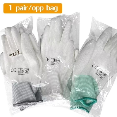 دستکش ایمنی آغشته به پلی استر با پوشش 13 گیج پلی اورتان Hyflex Antistatic ESD ESD