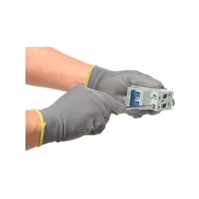 دستکش پلی استر آنتی استاتیک Pu Dots فیبر کربن Cleanroom دستکش Esd برای کارخانه الکترونیک