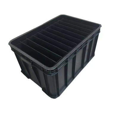 رک الکترونیکی SMT ESD Storage Box سیاه و سفید رسانا پلاستیک گردش خون آنتی استاتیک