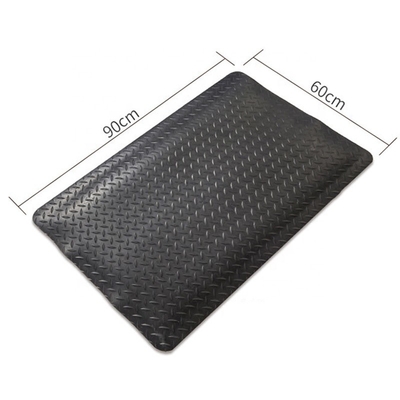 تشک ضد خستگی ESD Cleanroom ضد خستگی مشکی و زرد با قفل