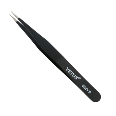 موچین اکستنشن مژه VETUS Pink Tweezers High ESD ضد استاتیک موچین مژه محکم و بادوام