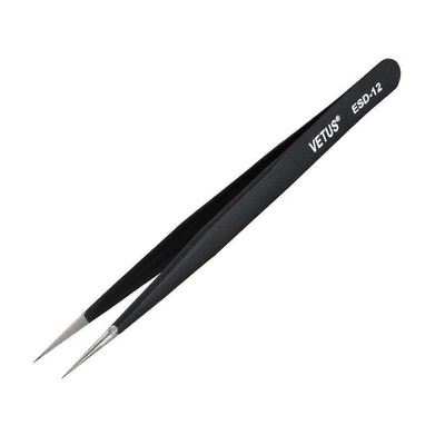 موچین اکستنشن مژه VETUS Pink Tweezers High ESD ضد استاتیک موچین مژه محکم و بادوام