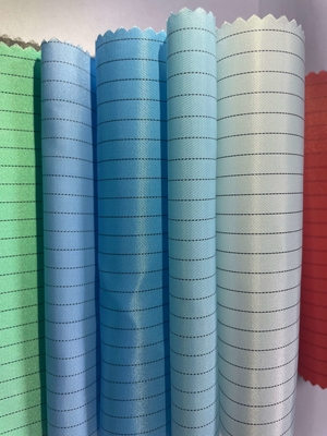 ESD پارچه پلی استر آنتی استاتیک Cleanroom Grid پلی استر ESD Fabric 0.5cm Pitch Grid