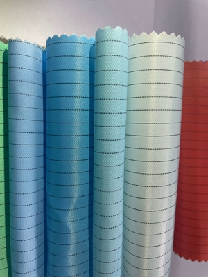 ESD پارچه پلی استر آنتی استاتیک Cleanroom Grid پلی استر ESD Fabric 0.5cm Pitch Grid