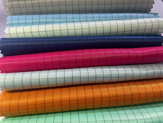 پارچه ضد الکتریسیته ساکن Esd Fabric Safe Conductive Cleanroom Cleanroom Twill Fabric Coverall Fabric