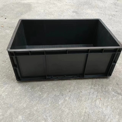 کانتینر Esd دائمی ضد الکتریسیته ساکن مشکی ESD پلاستیکی رسانای جعبه الکترونیکی جعبه ذخیره سازی Caseesd با درب