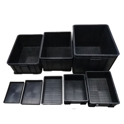 جعبه کارتن گردشی جعبه محفظه Esd برای PCB سیاه الکترونیک ESD پلاستیک ضد استاتیک بسته بندی و ذخیره سازی پذیرفته می شود
