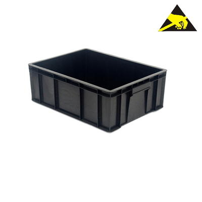 تجهیزات بسته بندی قابل بازیافت ESD Tote Storage Antistatic Box Esd PCB سینی برای کارگاه های الکترونیکی