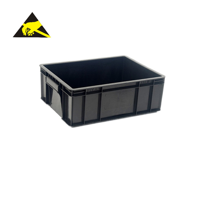تجهیزات بسته بندی قابل بازیافت ESD Tote Storage Antistatic Box Esd PCB سینی برای کارگاه های الکترونیکی