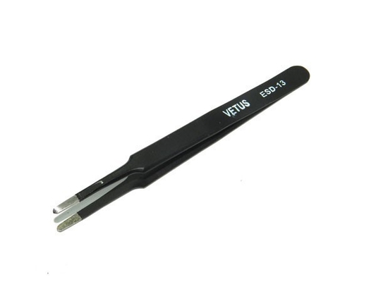 ESD Industrial Durable Vetus Lash موچین موچین منحنی استیل ضد زنگ
