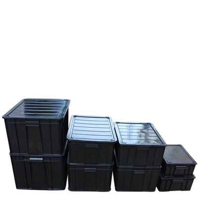 جعبه های پلاستیکی ایمن کوچک ESD 350 * 265 * 125 میلی متر سطل براق ضد الکتریسیته ساکن