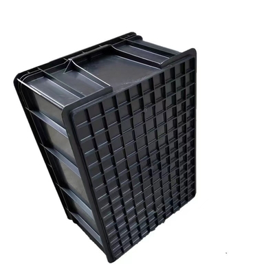 جعبه های پلاستیکی ایمن کوچک ESD 350 * 265 * 125 میلی متر سطل براق ضد الکتریسیته ساکن