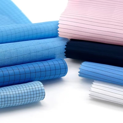 Cleanroom Anti Static ESD Fabrics پلی استر Shrink Resistant Fabric