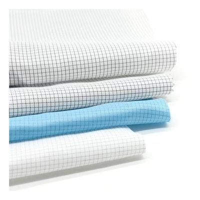 Cleanroom Anti Static ESD Fabrics پلی استر Shrink Resistant Fabric