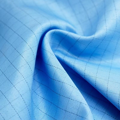 Cleanroom Anti Static ESD Fabrics پلی استر Shrink Resistant Fabric