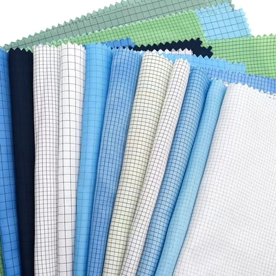 Cleanroom Anti Static ESD Fabrics پلی استر Shrink Resistant Fabric