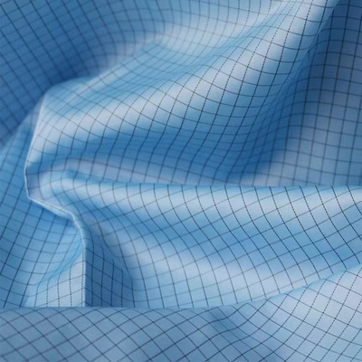 پارچه های پنبه ای آنتی استاتیک ESD Grid Polyester Static Dissipative Fabric