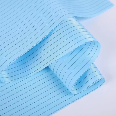 پارچه های پنبه ای آنتی استاتیک ESD Grid Polyester Static Dissipative Fabric