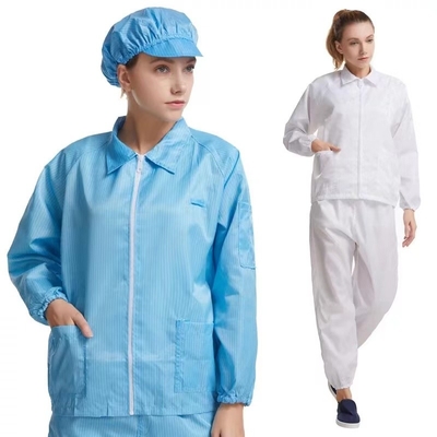 لباس مجلسی ضد استاتیک Clean Room ESD ضد آب سفارشی با آستین بلند