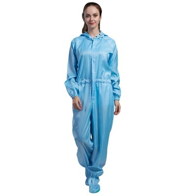 کت زنانه ضد الکتریسیته ساکن Cleanroom 250 گرم شلوار کار راحت ESD