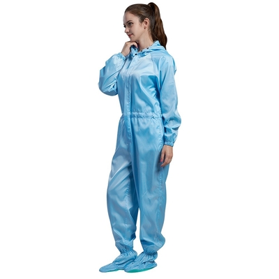 کت زنانه ضد الکتریسیته ساکن Cleanroom 250 گرم شلوار کار راحت ESD