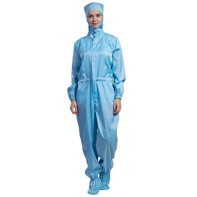 کت زنانه ضد الکتریسیته ساکن Cleanroom 250 گرم شلوار کار راحت ESD