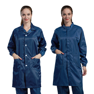 لباس های ضد استاتیک Cleanroom ضد گرد و غبار ESD Workwear 5mm Grid