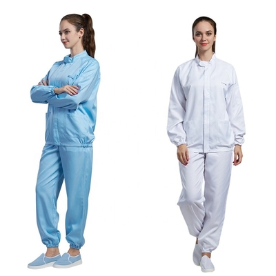 لباس های کار آنتی استاتیک پلی استر ایمن Smocks رنگ های مختلف ESD Safe Smocks