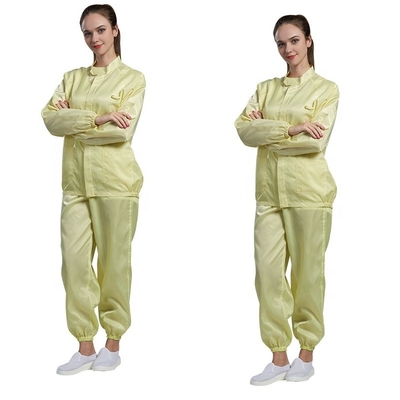 لباس های ضد الکتریسیته ساکن Cleanroom ESD 52*34*54cm کت اسموک کتتون آزمایشگاهی