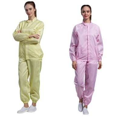 لباس های ضد الکتریسیته ساکن Cleanroom ESD 52*34*54cm کت اسموک کتتون آزمایشگاهی