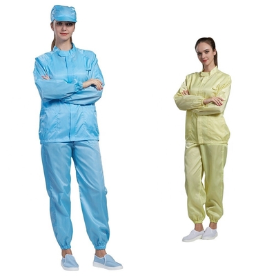 لباس های ضد الکتریسیته ساکن Cleanroom ESD 52*34*54cm کت اسموک کتتون آزمایشگاهی