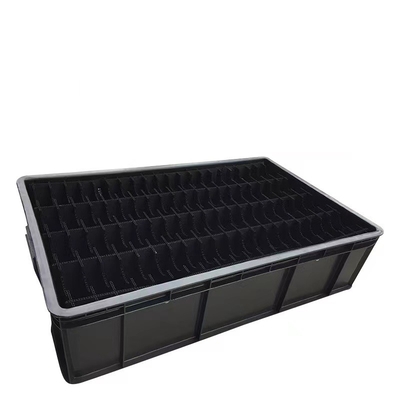 ESD OEM Anti Static Container Plastic Pallet Custom Circulation Black