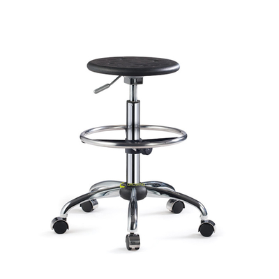 صندلی آزمایشگاهی PU صنعتی ضد الکتریسیته ساکن استیل ESD Task Chair
