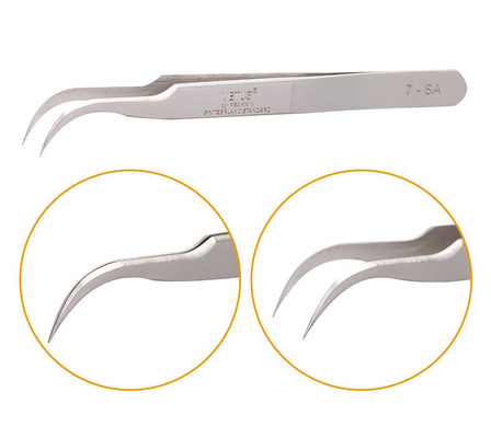 LashArt Straight Vetus Lash Weezers خمیده جفت اکستنشن مژه با نقطه ظریف
