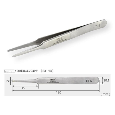 Metal Vetus Lash Tweezers SA موچین دقیق Fine Point For Cleanroom