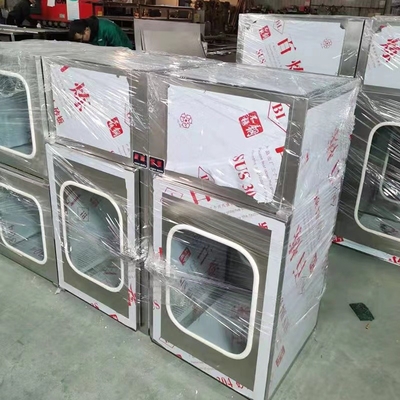 220 ولت 50 هرتز 60 هرتز Cleanroom Pass Box GMP Pass Through Box Laminar Flow Dynamic