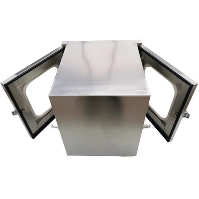 جعبه عبور استاتیک فولادی ضد زنگ 220 ولت 50 هرتز با نورد سرد Cleanroom Pass Box