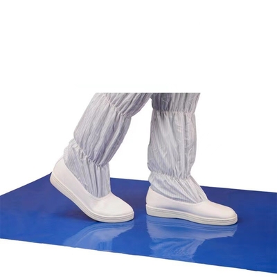 کف یکبار مصرف آبی مات چسبناک Cleanroom برای استفاده در اتاق تمیز بیمارستان