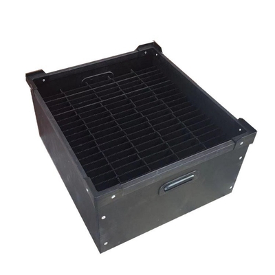 ذخیره سازی قطعات الکترونیکی Esd سینی پلاستیکی Esd PCB سینی ESD کارتن راه راه جعبه آنتی استاتیک PVC سطل سیاه